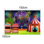 150 x 100 cm Circo Parque de atracciones Rueda de la fortuna Fotografía Tela de fondo, MDT03782 - Imagen 3