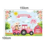 150 x 100 cm Granja Animal Camión Telón de fondo Niño Feliz cumpleaños Fondo Decoraciones para fiestas - Imagen 3