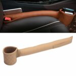 Bolsa de almacenamiento de desechos para tapones a prueba de fugas para asientos de automóviles, Beige Principal Driver