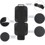 2 protectores de asiento de coche para niños, material base antideslizante + tela impermeable 600D., Red Line - Imagen 3