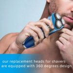 Para Philips AT/PT Series Razor Head Integral con cuchillas de doble capa HQ8, Dark Grey - Imagen 7