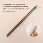 Juego de bolígrafos para decoración de uñas marrón, herramientas de dibujo coloridas, Sweeping pen - Imagen 2