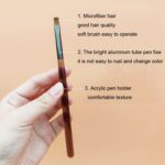 Juego de bolígrafos para decoración de uñas marrón, herramientas de dibujo coloridas, Sweeping pen - Imagen 3