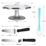 7 en 1 aleación de aluminio Cake Turntable Piping Tip Set DIY Herramientas para hornear - Imagen 2