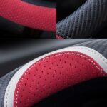 Cubierta del volante del coche de la historieta de las mujeres lindas del conejo de los 38cm, D Type Black - Imagen 4