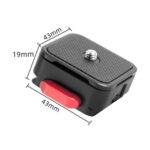 BEXIN CL-01 Universal Sharp Claw Placa de instalación rápida Traje Mini Gimbal Tablero de desmontaje rápido Base SLR Trípode de cámara Estabilizador Riel deslizante - Imagen 5