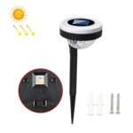 Luz de enchufe de tierra de fuente de luz dual LED solar para exteriores, JG04801 Color Light