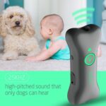 Dispositivo automático ultrasónico para ladridos de perros Dispositivo de entrenamiento para perros de mano Repelente de perros - Imagen 5