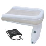Cama inflable para bebés de viaje al aire libre, cama plegable trasera para niños, colchón inflable para aviones, Gray+Storage Bag