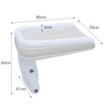 Cama inflable para bebés de viaje al aire libre, cama plegable trasera para niños, colchón inflable para aviones, Gray+Storage Bag - Imagen 2