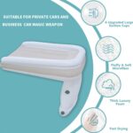 Cama inflable para bebés de viaje al aire libre, cama plegable trasera para niños, colchón inflable para aviones, Gray+Storage Bag - Imagen 3