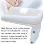 Cama inflable para bebés de viaje al aire libre, cama plegable trasera para niños, colchón inflable para aviones, Gray+Inflator - Imagen 8
