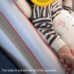 Cama inflable para bebés de viaje al aire libre, cama plegable trasera para niños, colchón inflable para aviones, Gray+Storage Bag - Imagen 9