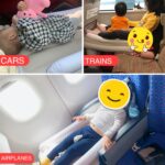 Cama inflable para bebés de viaje al aire libre, cama plegable trasera para niños, colchón inflable para aviones, Gray+Inflator - Imagen 10