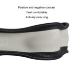 Cubierta de volante de cuero en relieve para automóvil de 38 cm, D Type All Black - Imagen 4
