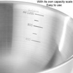 Lavabo de cocina de acero inoxidable 304 con ensaladera de lavabo de mezcla espesante de escala, 26cm - Imagen 5