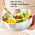 Lavabo de cocina de acero inoxidable 304 con ensaladera de lavabo de mezcla espesante de escala, 26cm - Imagen 8