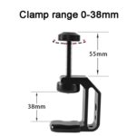 Abrazadera en C universal Beixin WN-38 con orificio de 1/4 de pulgada y 3/8 de pulgada para mesas de montaje en escritorio - Imagen 4