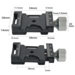 BEXIN QJ-05 Abrazadera de correa de hombro para cámara Abrazadera de placa de liberación rápida Adaptador de cabeza de bola - Imagen 5