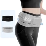 COOLFCA Fitness al aire libre deportes antideslizante transpirable teléfono móvil riñonera, 14x35cm - Imagen 2