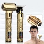Cuchillo de afeitar para corte de pelo para hombres 2 en 1 juego
