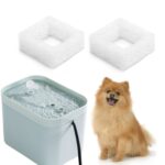 10 filtros dispensador de agua para mascotas de algodón.