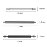 100 unids/set 304 correa de acero inoxidable correa de biela todas las lengüetas de interruptor de acero, No Drag (1.5x22mm) - Imagen 3