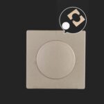 Tapón de orificio de pared para decoración de orificio de aire acondicionado cuadrado, Split 5cm Gold
