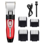 Afeitadora para cachorros, afeitadora eléctrica para mascotas, juego de cortadores de pelo para gatos, Red Standard