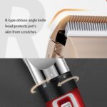 Afeitadora para cachorros, afeitadora eléctrica para mascotas, juego de cortadores de pelo para gatos, Red Standard - Imagen 8
