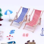 Mini juego de playa modelo en miniatura ornamento verano océano simulación escena foto decoración Accesorios, B Style - Imagen 5