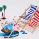 Mini juego de playa modelo en miniatura ornamento verano océano simulación escena foto decoración Accesorios, B Style - Imagen 6