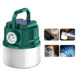 C52 Luz solar multifuncional para acampar Luz de tienda impermeable con zoom con salida USB, C52 Green