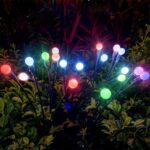 La luciérnaga solar enciende las luces impermeables del césped del jardín al aire libre de la Navidad, 6 Head Color Light - Imagen 7