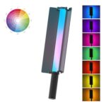 24W 72 LED de mano a todo color RGB Stick Light Fotografía de luz con Barndoor