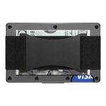 Titular de la tarjeta de crédito Carteras Bloqueo de RFID Clip de tarjeta de metal delgado, Royal Blue - Imagen 3