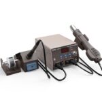 BAKU BA-601C + Pantalla digital 2 en 1 Soldador eléctrico Intercambiador de calor Teléfono móvil Mantenimiento Desoldador, EU Plug 220V