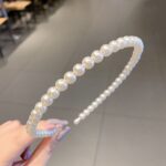 2 uds diadema de perlas dulces Retro accesorios versátiles para el cabello, 2B