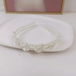 2 uds diadema de perlas dulces Retro accesorios versátiles para el cabello, 14