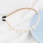 2 uds diadema de perlas dulces Retro accesorios versátiles para el cabello, 16