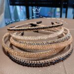 De aros de cristal con adorno dorado, accesorios para el cabello que combinan con todo, diadema, tocados de cristal antideslizantes - Imagen 2