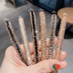 De aros de cristal con adorno dorado, accesorios para el cabello que combinan con todo, diadema, tocados de cristal antideslizantes - Imagen 3