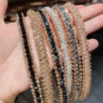 De aros de cristal con adorno dorado, accesorios para el cabello que combinan con todo, diadema, tocados de cristal antideslizantes - Imagen 4