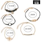 5-en-1 Personalidad Brújula Hexágono Pulsera Diamante Corazón Cuentas Colgante Joyería, SKU4159 - Imagen 3