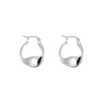 Pendientes retro de aguja de plata 925 Pendientes de temperamento de giro geométrico, 1602 Silver