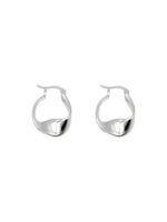 Pendientes retro de aguja de plata 925 Pendientes de temperamento de giro geométrico, 1602 Silver