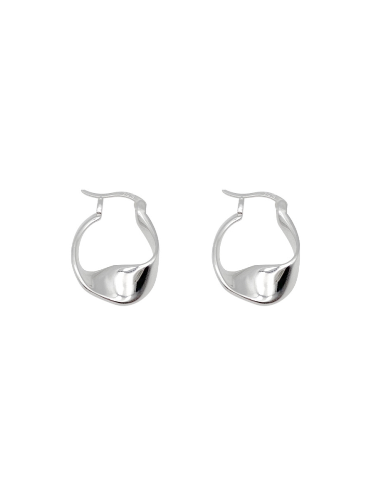 TBD0603779701B.jpg Pendientes retro de aguja de plata 925 Pendientes de temperamento de giro geométrico, 1602 Silver - Imagen 1