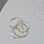 Pulsera con cuentas de sonrisa de arcoíris chapada en plata 925, joyería para mujer, Bead Model - Imagen 3