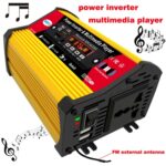 Inversor SOLIKE TECH 300W con reproductor multimedia Bluetooth MP3/FM, 12V to 110V - Imagen 2