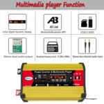 Inversor SOLIKE TECH 300W con reproductor multimedia Bluetooth MP3/FM, 12V to 220V - Imagen 4